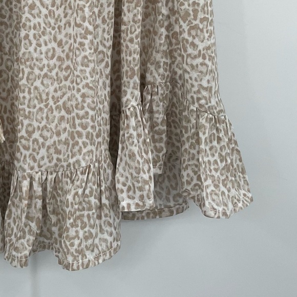 Olivaceous Animal Print Ruffled Skirt - Picture 4 of 10